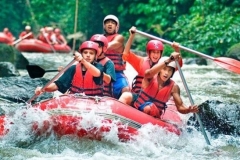 Get your adrenaline pumping with a giuded white water rafting experience along the Ayung River